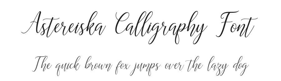 Astereiska Calligraphy Font by Amarlettering — Script Handwritten Font