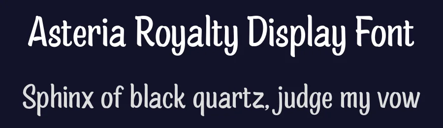 Asteria Royalty Display Font by Letterhend Studio — Display Font — thumbnail 2