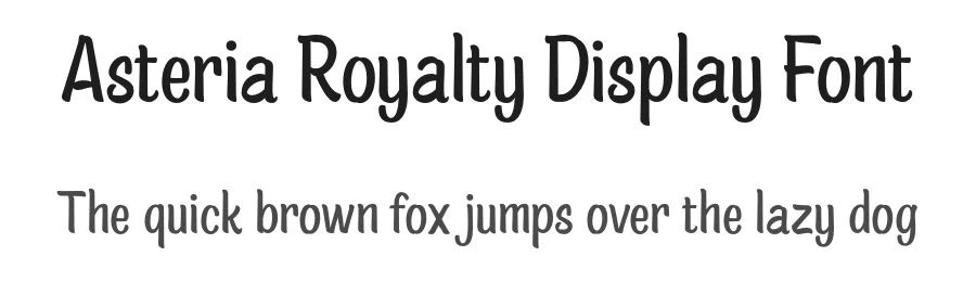Asteria Royalty Display Font by Letterhend Studio — Display Font