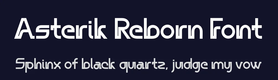 Asterik Reborn Font by saemooncreative — Display Font — thumbnail 2