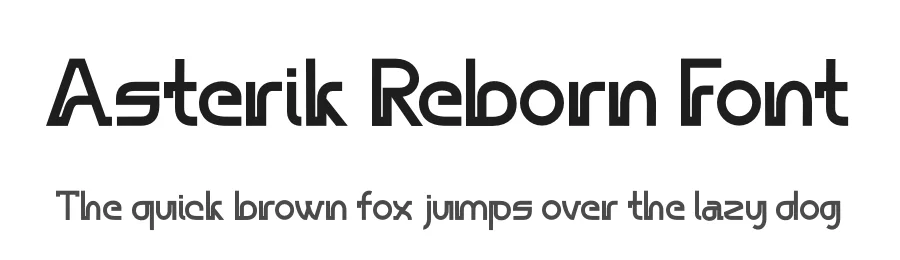 Asterik Reborn Font by saemooncreative — Display Font