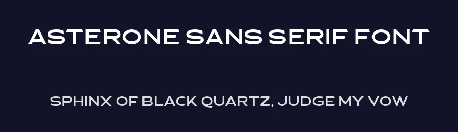 Asterone Sans Serif Font by Letterhend — Sans Serif Font — thumbnail 2