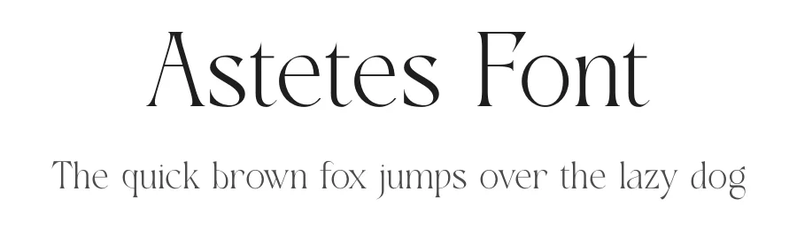 Astetes Font by SURATMI — Serif Font
