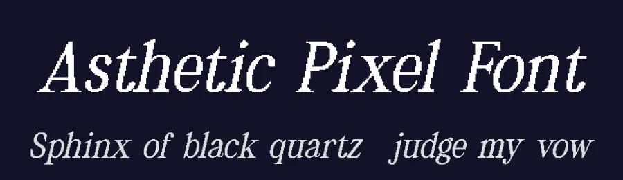 Asthetic Pixel Font by craftsupplyco — Display Font — thumbnail 2