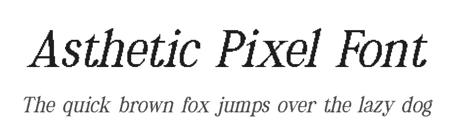 Asthetic Pixel Font by craftsupplyco — Display Font