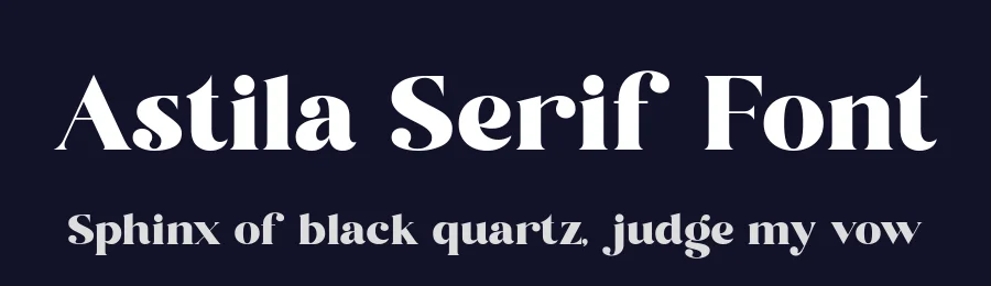 Astila Serif Font by Ekahermawan — Serif Font — thumbnail 2