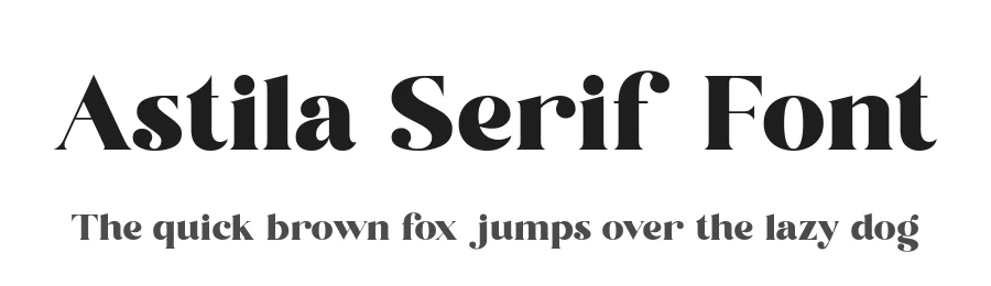 Astila Serif Font by Ekahermawan — Serif Font