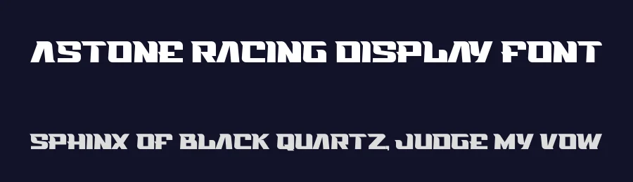 Astone Racing Display Font by figuree studio — Display Font — thumbnail 2