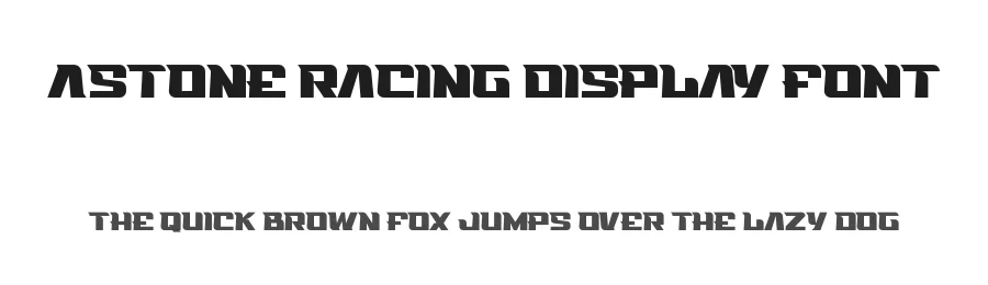 Astone Racing Display Font by figuree studio — Display Font