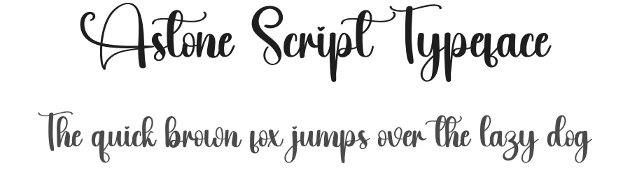 Astone Script Typeface by creativeletter — Script Handwritten Font