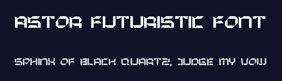 Astor Futuristic Font by Vroz Studio — Display Font — thumbnail 2