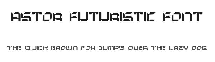 Astor Futuristic Font by Vroz Studio โ Display Font