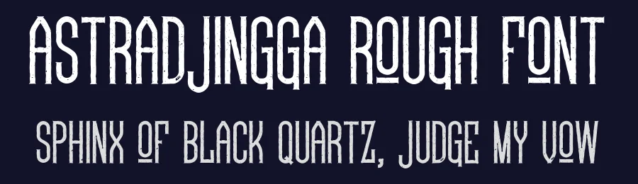 Astradjingga Rough Font by Hamilton — Serif Font — thumbnail 2