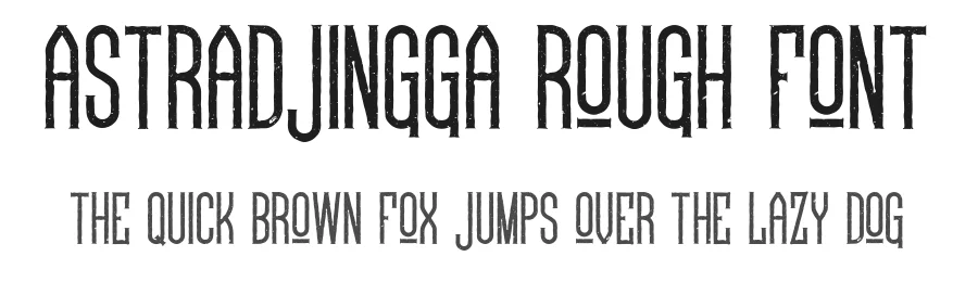 Astradjingga Rough Font by Hamilton — Serif Font