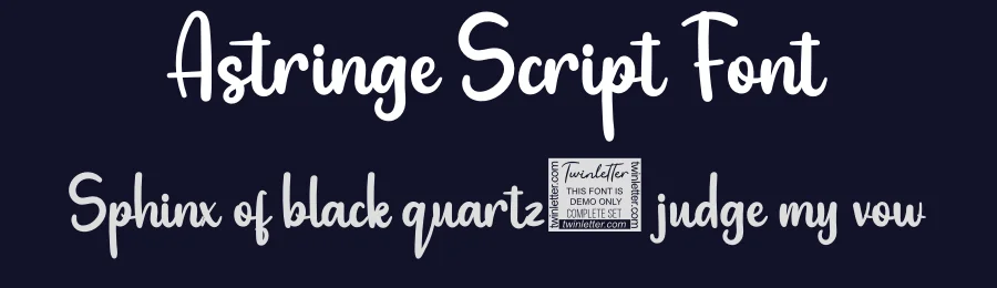Astringe Script Font by twinletter — Script Handwritten Font — thumbnail 2