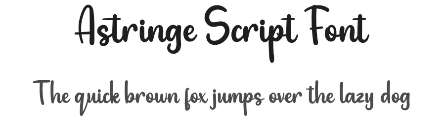 Astringe Script Font by twinletter — Script Handwritten Font