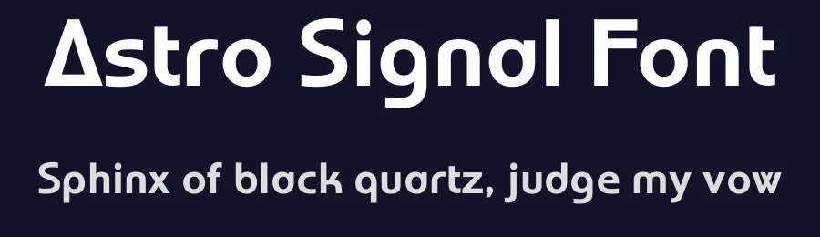 Astro Signal Font by HipFonts — Sans Serif Font — thumbnail 2
