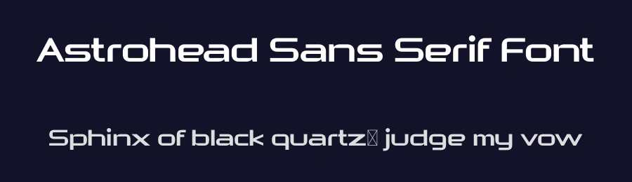 Astrohead Sans Serif Font by Headfonts Store — Sans Serif Font — thumbnail 2