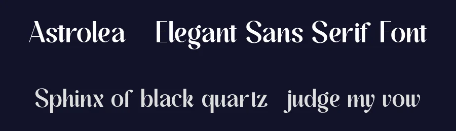 Astrolea – Elegant Sans Serif Font by FlawlessAndCo — Display Font — thumbnail 2