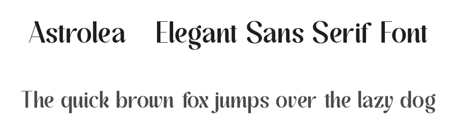 Astrolea – Elegant Sans Serif Font by FlawlessAndCo — Display Font