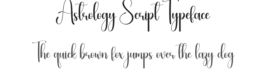 Astrology Script Typeface by creativeletter — Script Handwritten Font