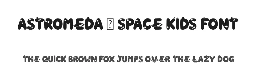 Astromeda – Space Kids Font by overlaytemplates — Display Font