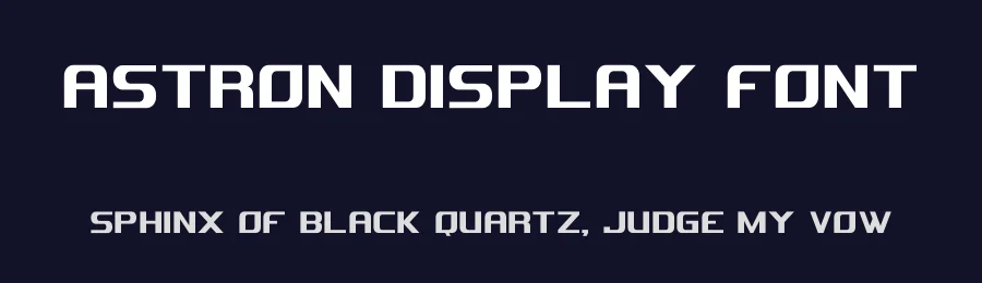 Astron Display Font by Mason Mulcahy — Display Font — thumbnail 2