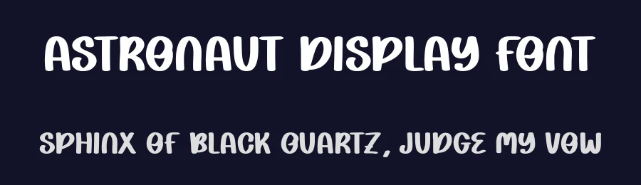 Astronaut Display Font by Craftedtype — Decorative Font — thumbnail 2