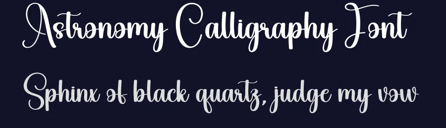 Astronomy Calligraphy Font by andikastudio — Script Handwritten Font — thumbnail 2