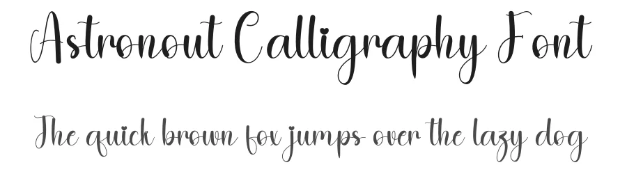 Astronout Calligraphy Font by freshtypeink — Script Handwritten Font
