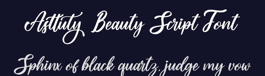 Asttuty Beauty Script Font by Skiiller studio — Script Handwritten Font — thumbnail 2