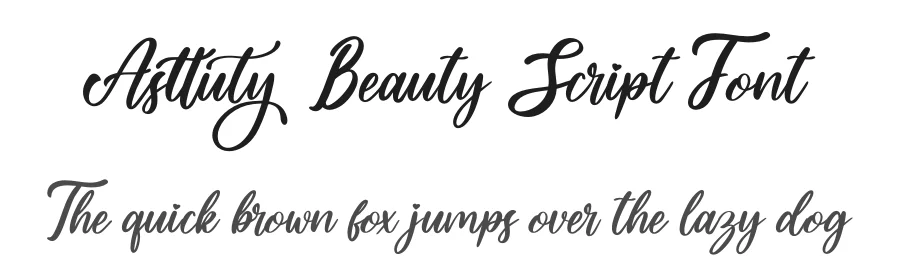 Asttuty Beauty Script Font by Skiiller studio — Script Handwritten Font