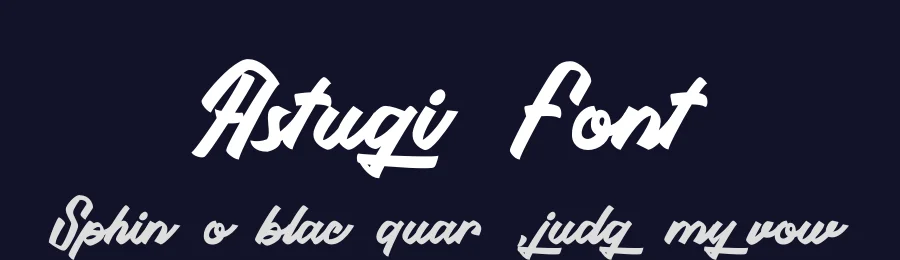 Astugia Font by sesa_grafika — Script Handwritten Font — thumbnail 2