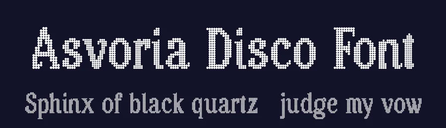 Asvoria Disco Font by craftsupplyco — Display Font — thumbnail 2