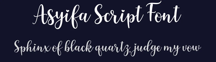 Asyifa Script Font by Natural Ink — Script Handwritten Font — thumbnail 2