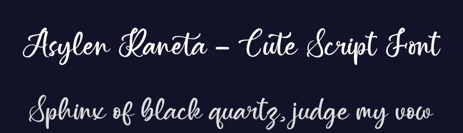 Asylen Raneta – Cute Script Font by letterenastudios — Script Handwritten Font — thumbnail 2