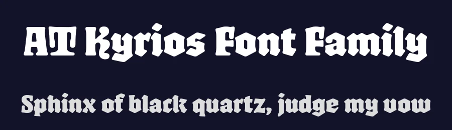 AT Kyrios Font Family by ArrowType — Blackletter Font — thumbnail 2
