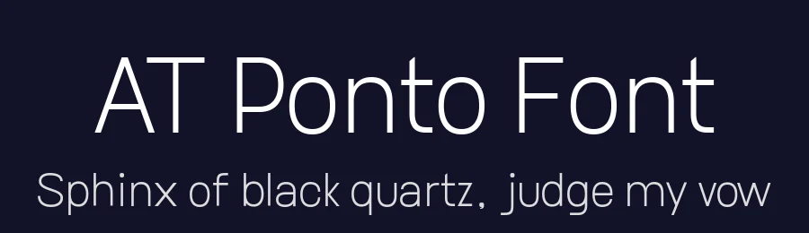 AT Ponto Font by Ardyana types — Sans Serif Font — thumbnail 2