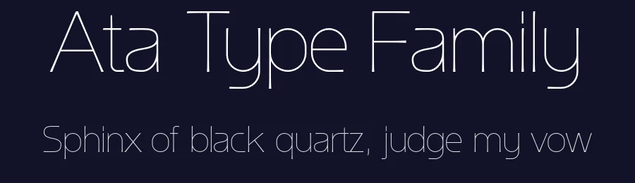 Ata Type Family by BUYUKSEL — Sans Serif Font — thumbnail 2
