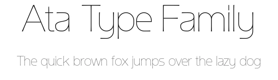 Ata Type Family by BUYUKSEL — Sans Serif Font