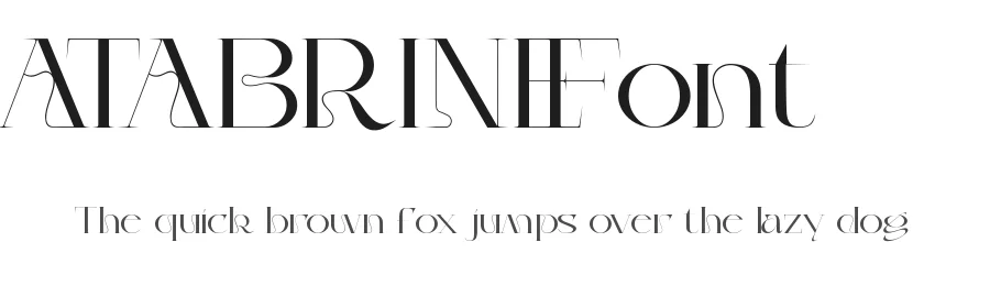 Atabrine Font by nihstudio — Decorative Font