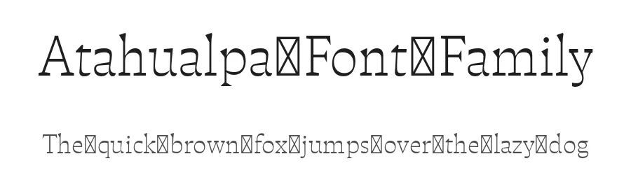 Atahualpa Font Family by PampaType — Slab Serif Font