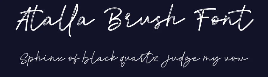 Atalla Brush Font by Rantautype — Script Handwritten Font — thumbnail 2