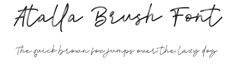 Atalla Brush Font by Rantautype — Script Handwritten Font