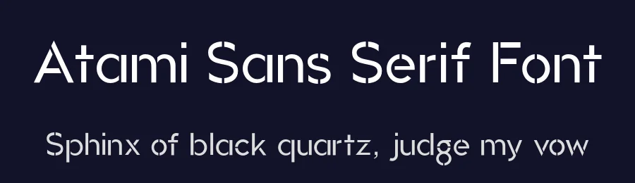Atami Sans Serif Font by Andrew Herndon — Sans Serif Font — thumbnail 2