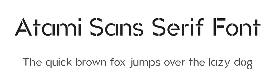 Atami Sans Serif Font by Andrew Herndon — Sans Serif Font