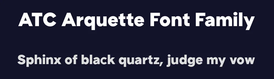 ATC Arquette Font Family by Avondale Type Co — Sans Serif Font — thumbnail 2