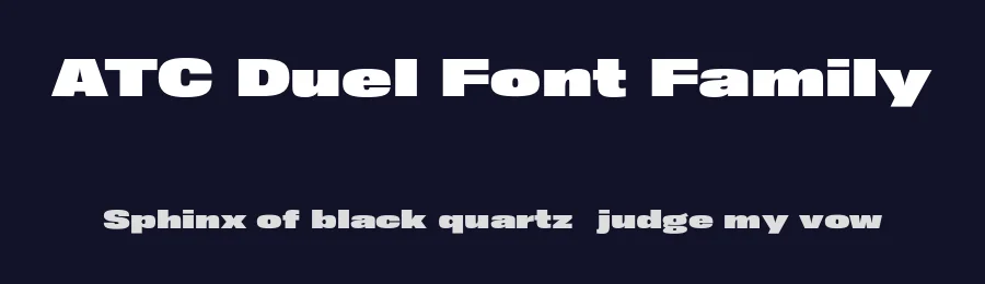 ATC Duel Font Family by Avondale Type Co — Sans Serif Font — thumbnail 2