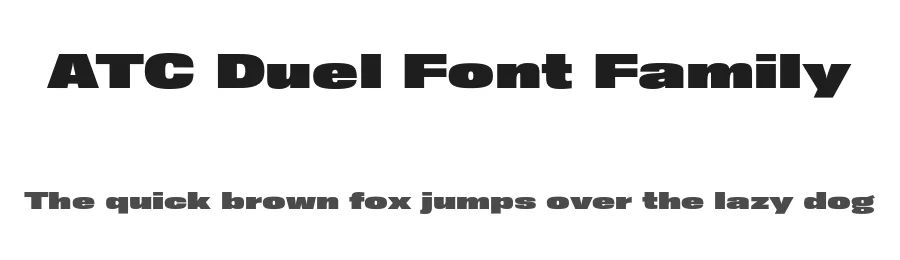 ATC Duel Font Family by Avondale Type Co β Sans Serif Font