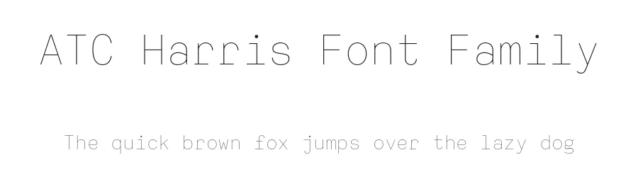 ATC Harris Font Family by Avondale Type Co β Sans Serif Font